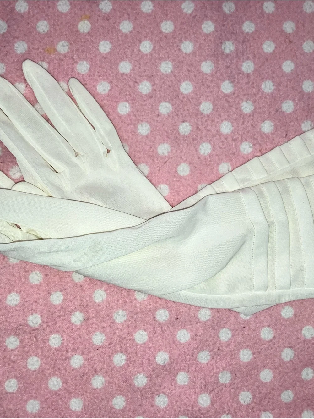 Vintage Nylon Gloves M - 7